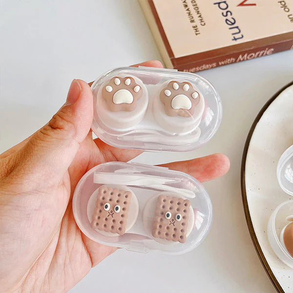 3D Chocolate Brown Mini Transparent Travel Lens Case - Image 5