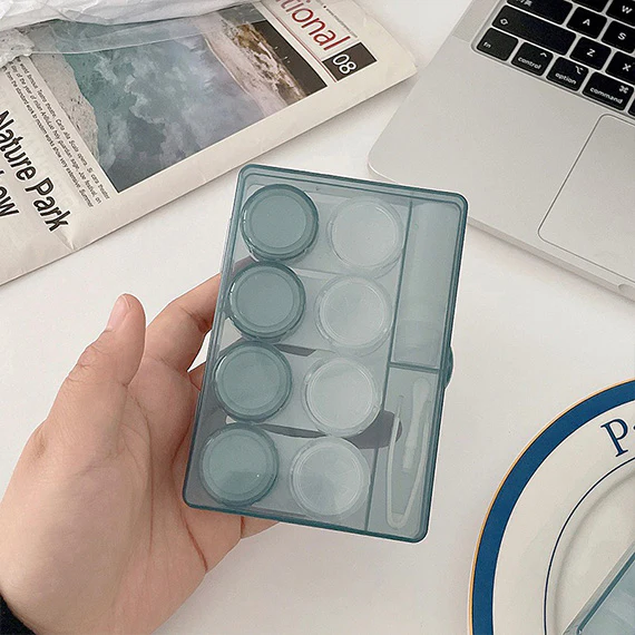 4-in-1 Tinted Transparent Contact Lens Storage Case - Image 7