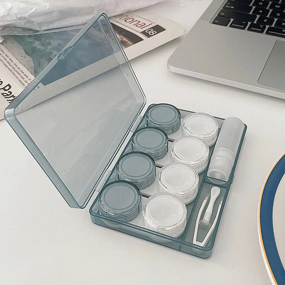 4-in-1 Tinted Transparent Contact Lens Storage Case - Image 8