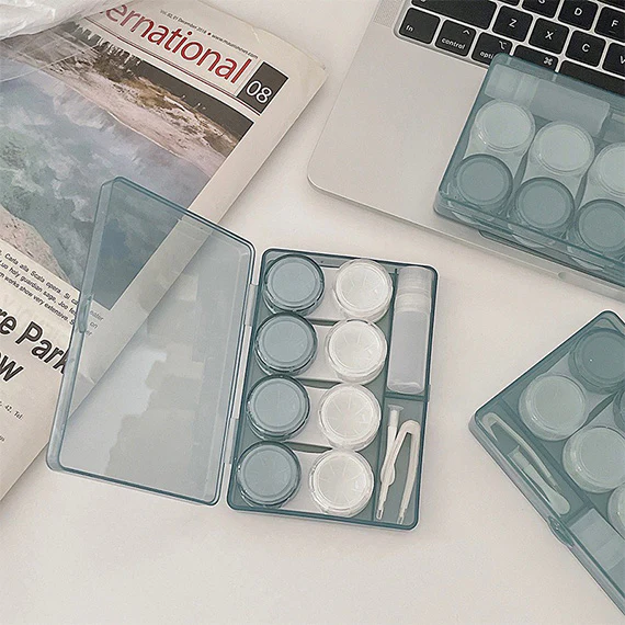 4-in-1 Tinted Transparent Contact Lens Storage Case - Image 9