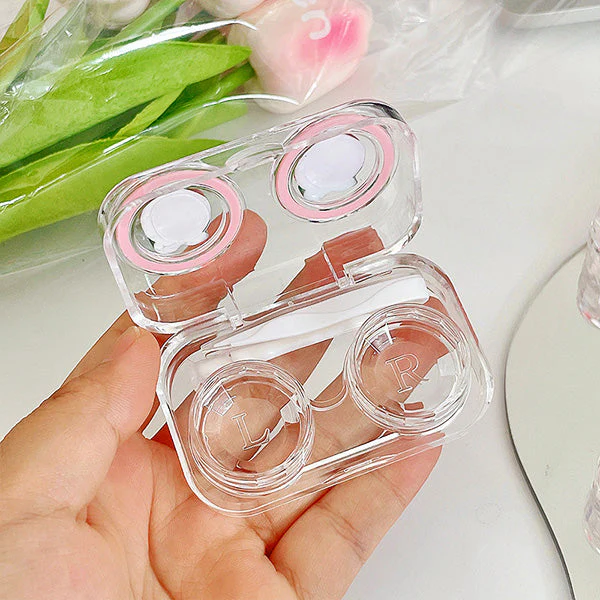 Aesthetic Pink Peach Transparent Travel Lens Case - Image 7