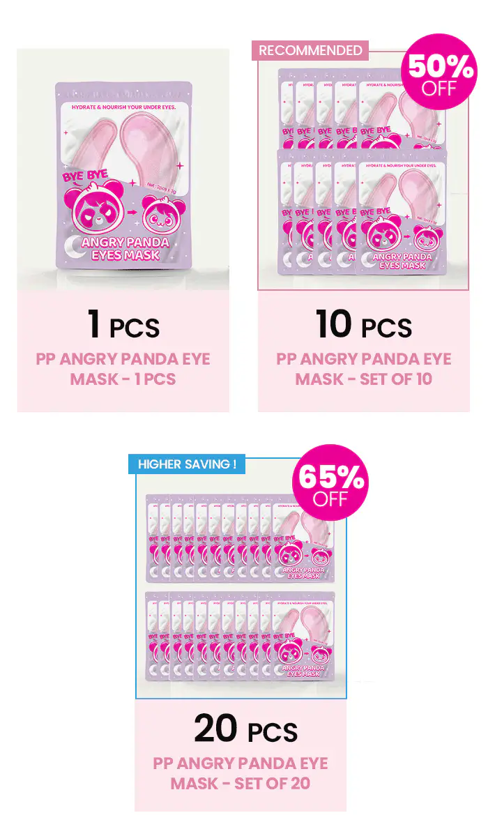 Angry Panda Eye Mask (Set of 10) - Image 4