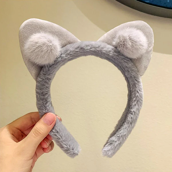 Anime Cute Fluffy Cat Ear Headband - Image 2