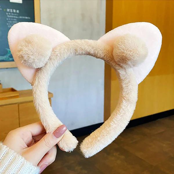 Anime Cute Fluffy Cat Ear Headband - Image 3