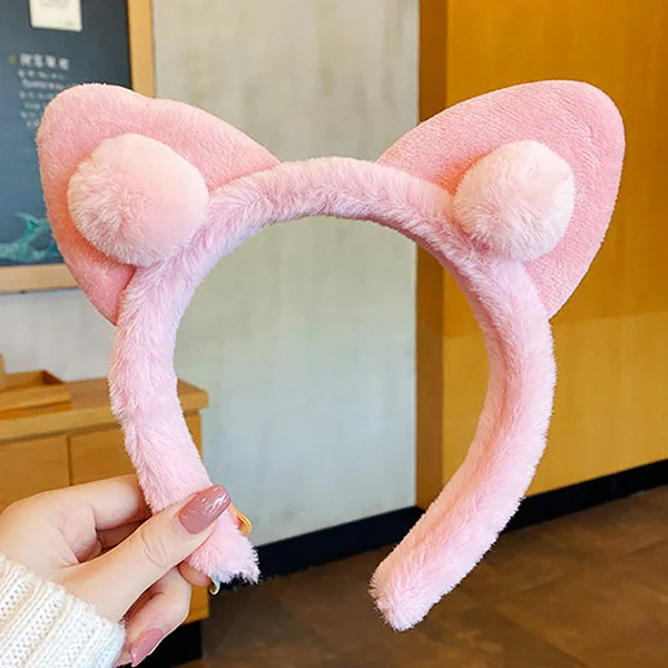 Anime Cute Fluffy Cat Ear Headband - Image 4