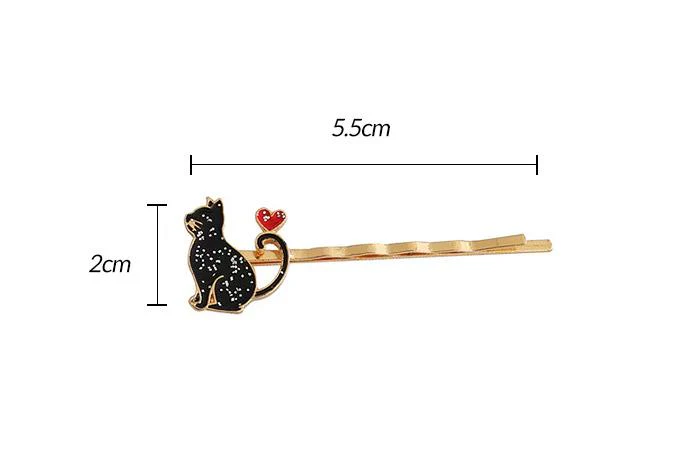 Black Kitty Bobby Pin - Image 2