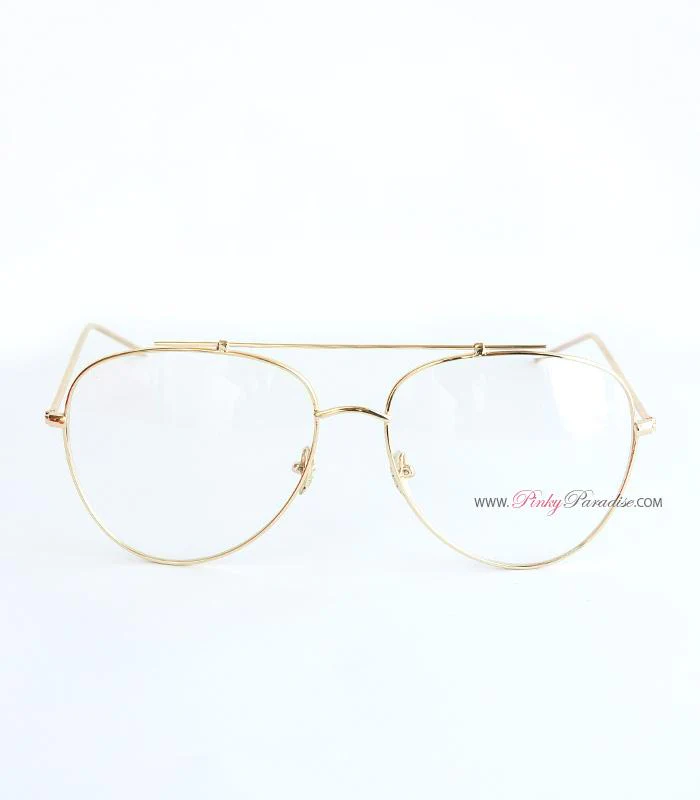 Clear Aviator Glasses - Image 2