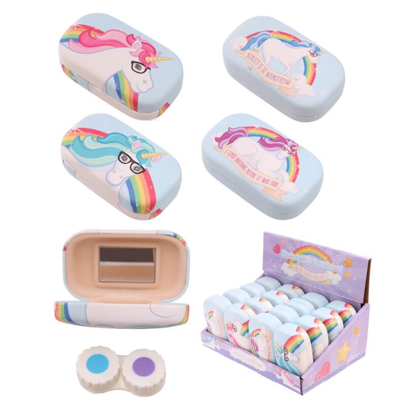 Enchanted Rainbow Unicorn Contact Lens Case - Image 2