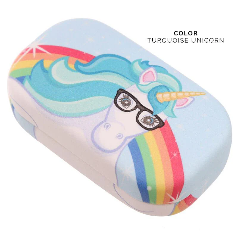 Enchanted Rainbow Unicorn Contact Lens Case - Image 5
