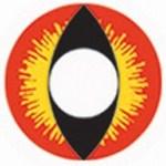 EOS Cosplay Angry Cat Eye Red Yellow F67 - Image 2