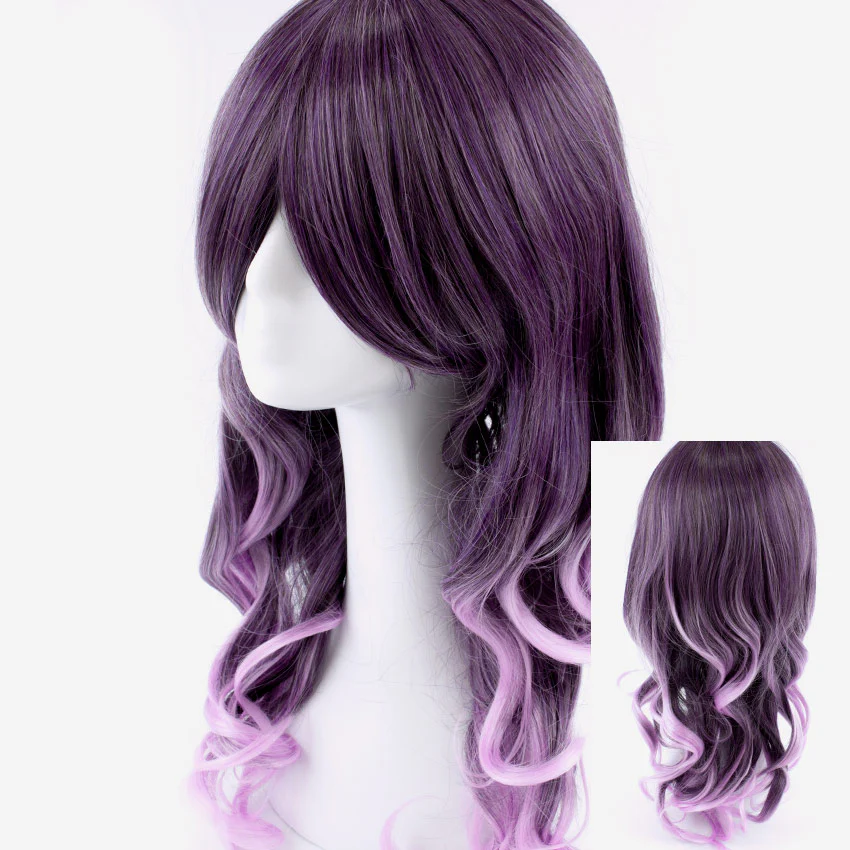 Fancy Mix Violet Medium Curly 55cm