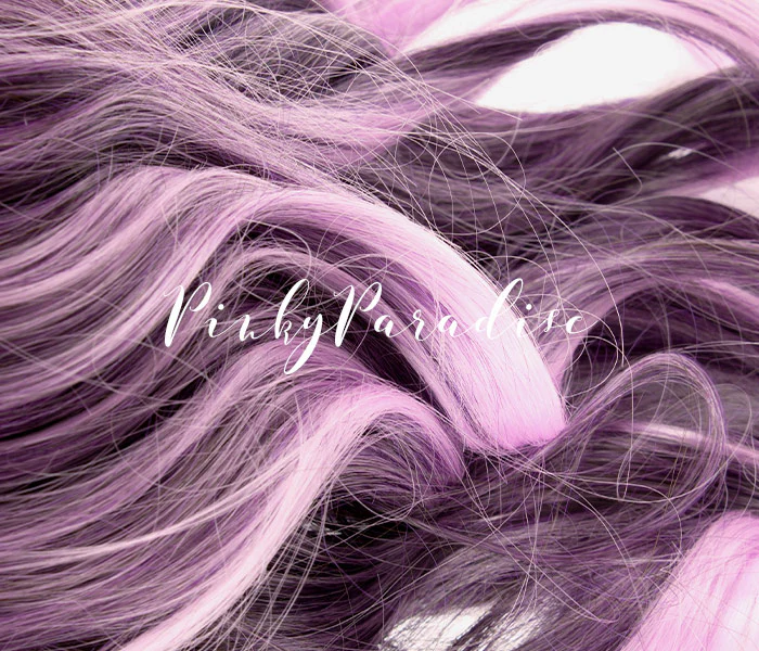 Fancy Mix Violet Medium Curly 55cm - Image 5