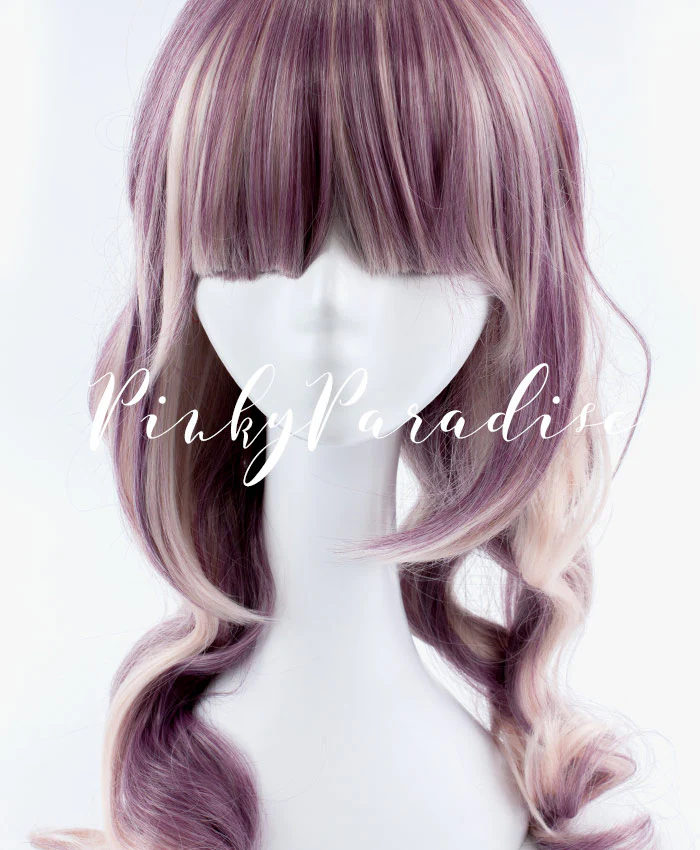 Two Tone Maroon Red/Blonde Medium Wavy 55cm - Image 2