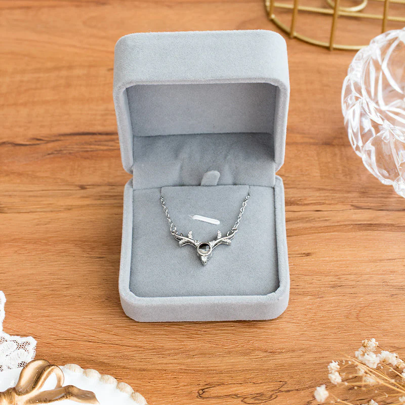 I Love You In 100 Languages Projection Necklace (Silver) - Image 19