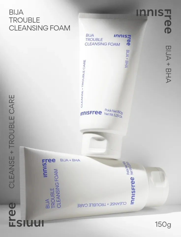 Innisfree Bija Trouble Cleansing Foam - Image 4