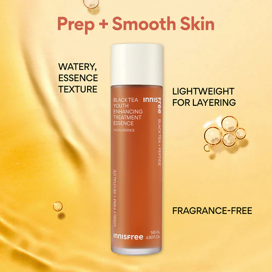 Innisfree Black Tea Youth Enhancing Treatment Essence - Image 7
