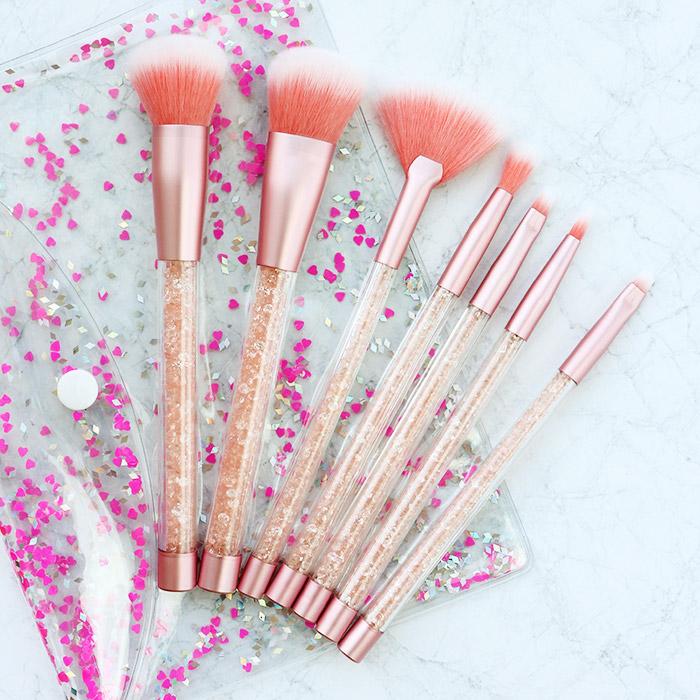 Mermaid Glitter Make Up Brush Set - Image 2