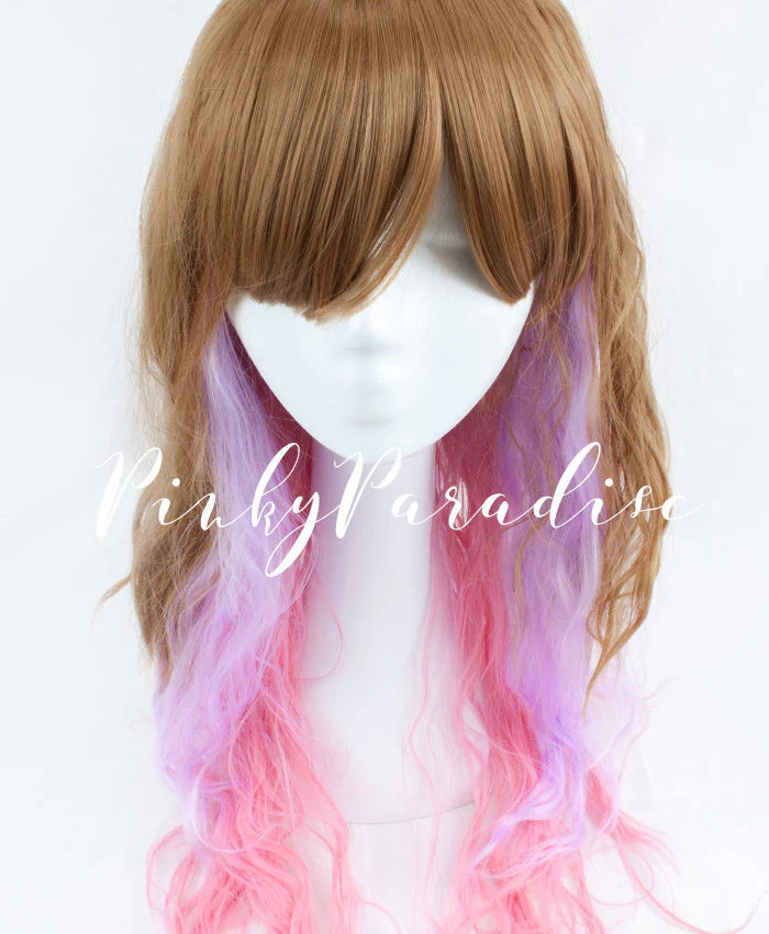 Dark Blonde 3 Tone Long Wavy 70cm - Image 2