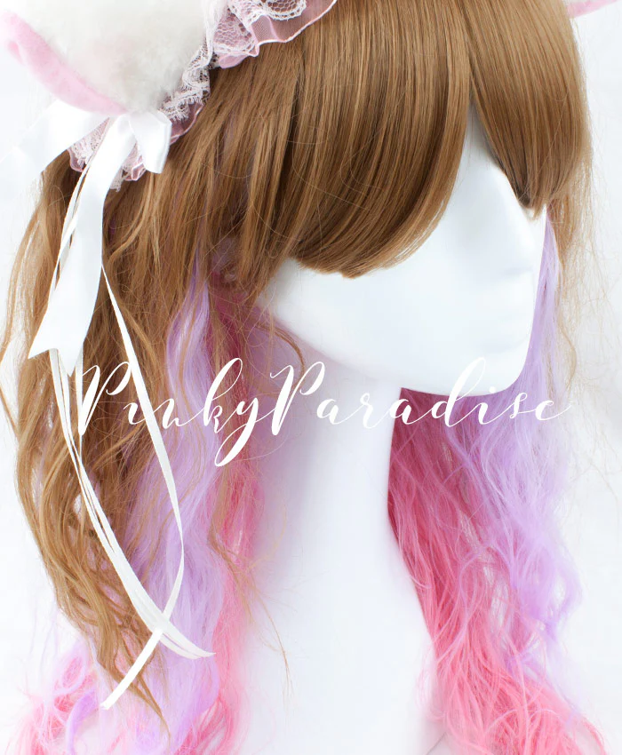 Dark Blonde 3 Tone Long Wavy 70cm - Image 3