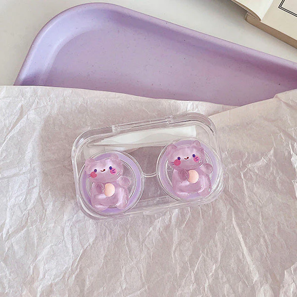 Pastel Gummy Mini Transparent Travel Lens Case - Image 11