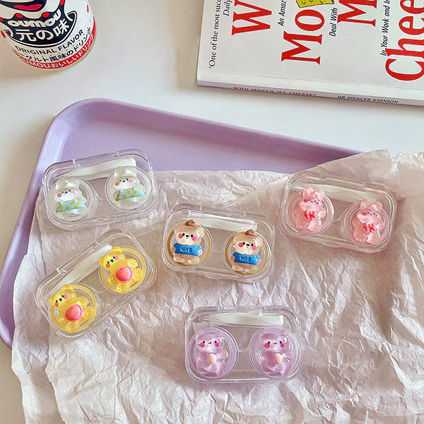 Pastel Gummy Mini Transparent Travel Lens Case - Image 2