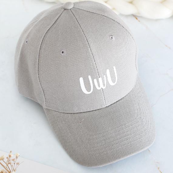 Personalized Custom Baseball Caps Grey - Image 2