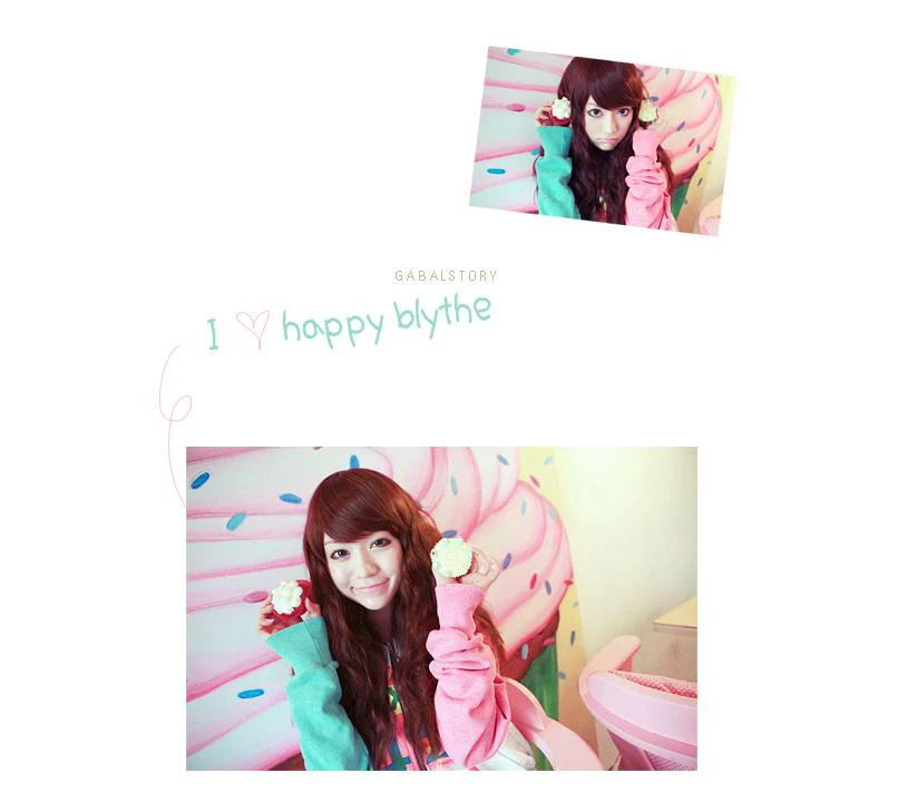 Premium Wig Happy Blythe Soft Curly Hair (Brown) - Image 4