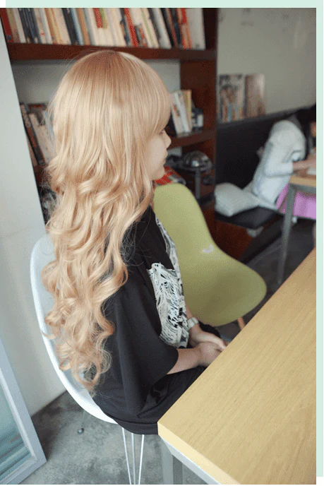 Premium Wig Princess Alice Soft Curly Hair (Blonde) - Image 2