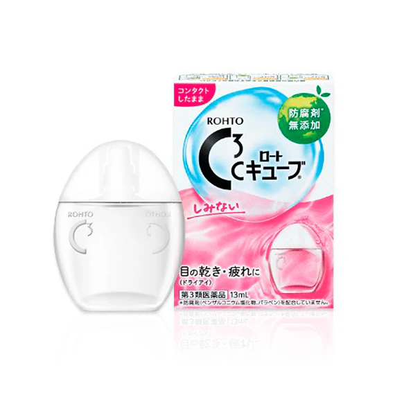 Rohto C3 Cube Aqua Charge Eye Drops (for contact lenses)