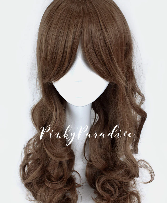 Taupe Brown Long Curly 70cm - Image 2