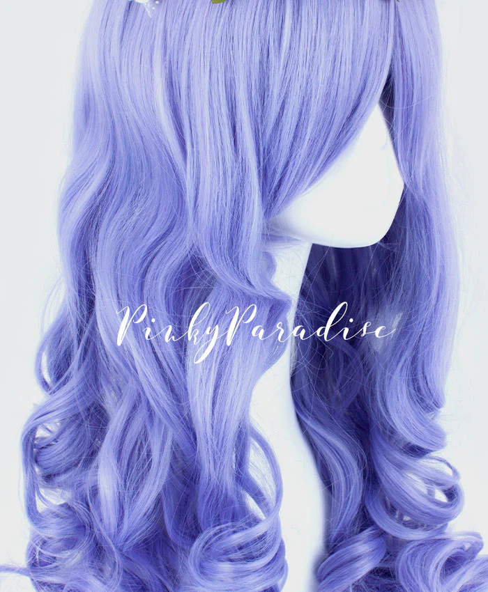 Wisteria Violet Long Curcly 65cm - Image 3