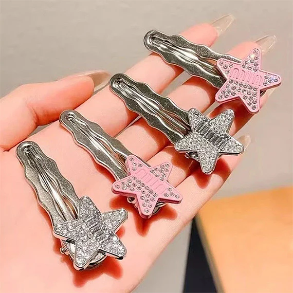 Y2K Rhinestone Star Hair Clip